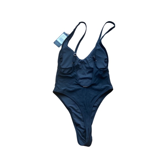 RELLECIGA Women's High Cut Low Back One Piece Thong Swimsuit for Women - Picture 2 of 7